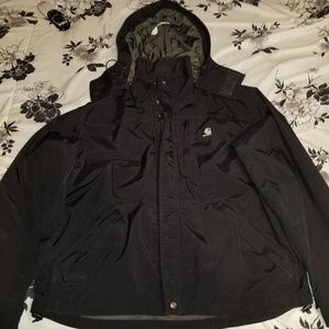 Carhartt shoreline coat black large.